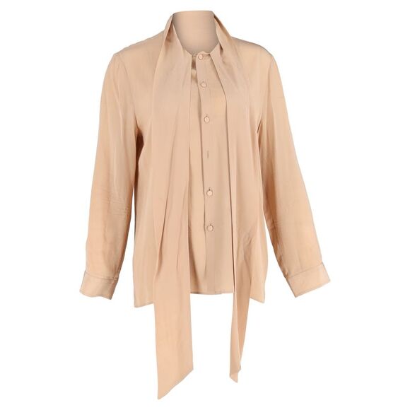 gucci tie neck blouse
